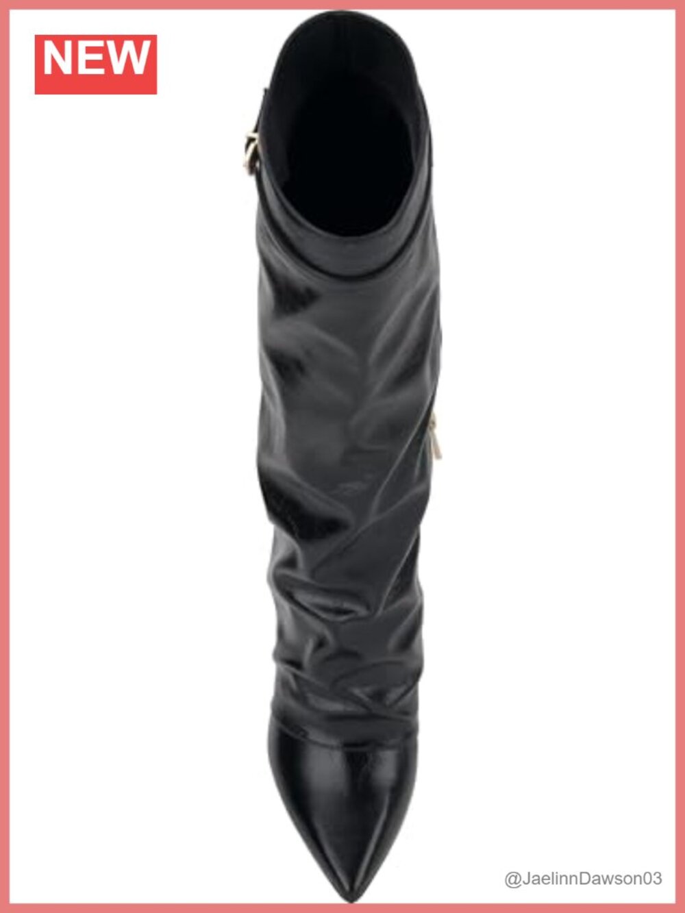 Jessica Simpson Paeril Faux Leather Wide Calf Knee High Stiletto Boot - Picture 4 of 6